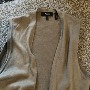 Double pocket wool long sweater cardigan